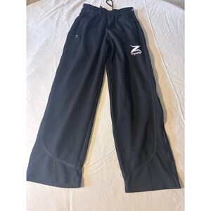 Zipway Track Pants Kids SMALL Black Mesh Tear Away Side Zip Warm Up